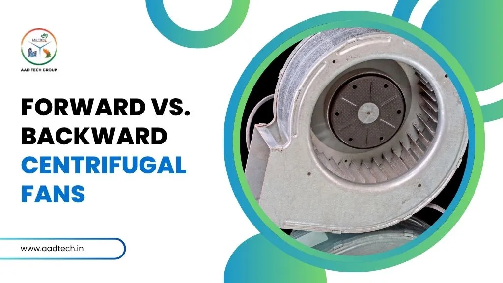 Close-up of a centrifugal fan used in HVAC systems, highlighting its impeller design.