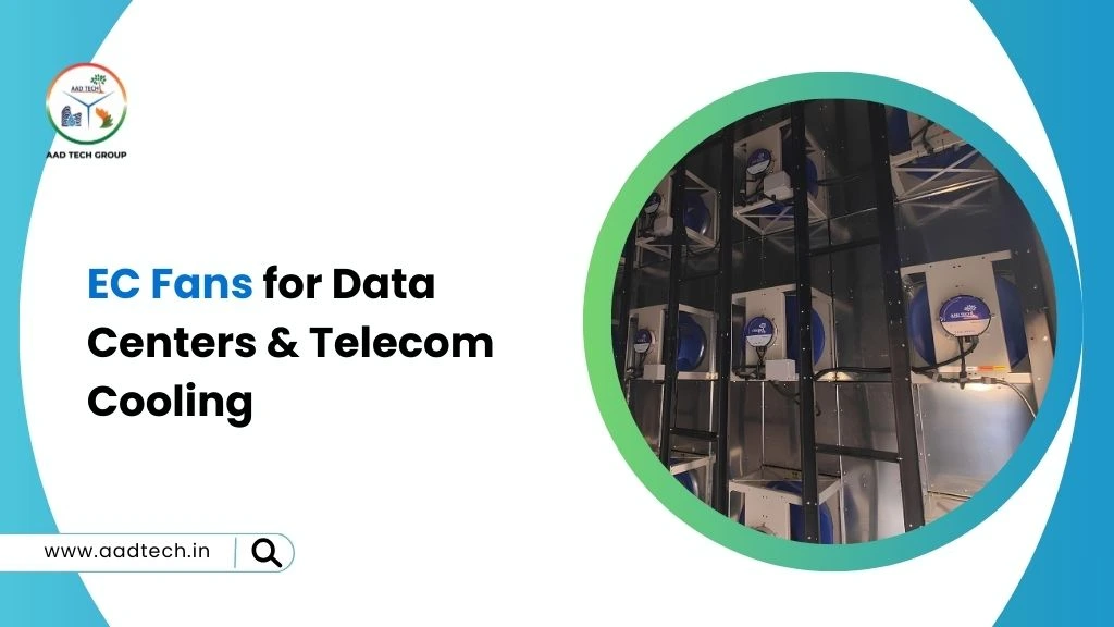 EC fan cooling system for data centers and telecom