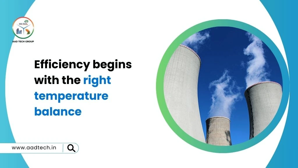 Cooling tower temperature balance for efficiency
