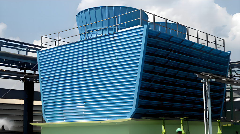 High-efficiency industrial cooling tower system