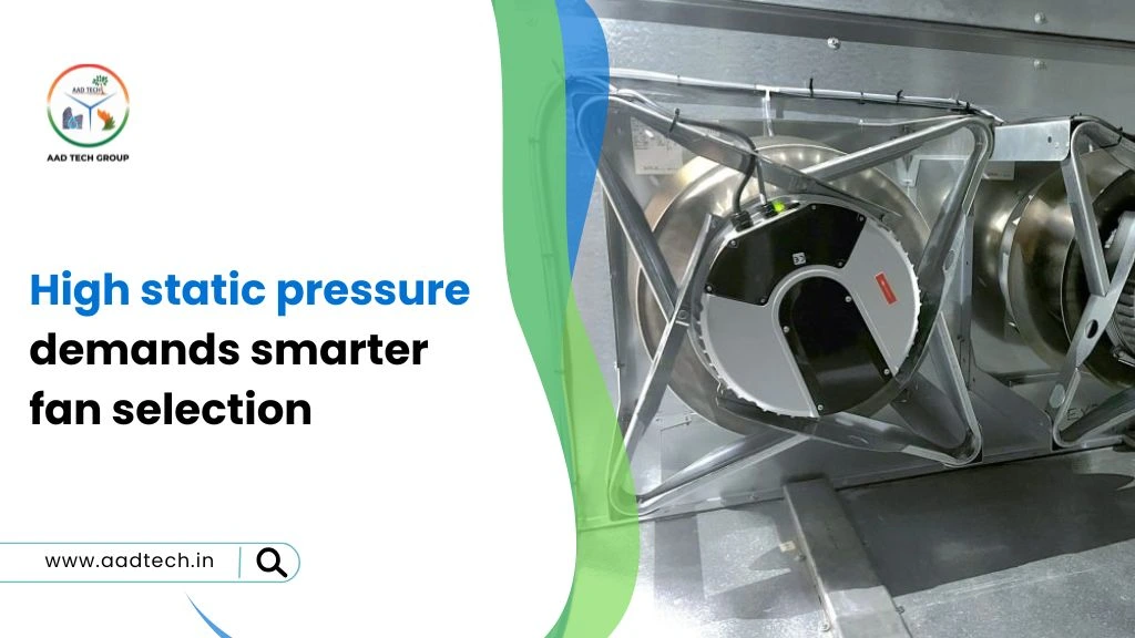 High static pressure fan for cooling towers