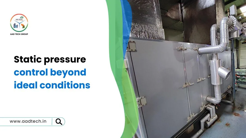 Static pressure control and AHU EC fan retrofit installation at industrial site.