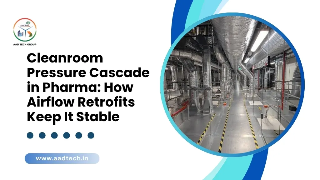 Cleanroom pressure cascade in pharma and airflow retrofit systems